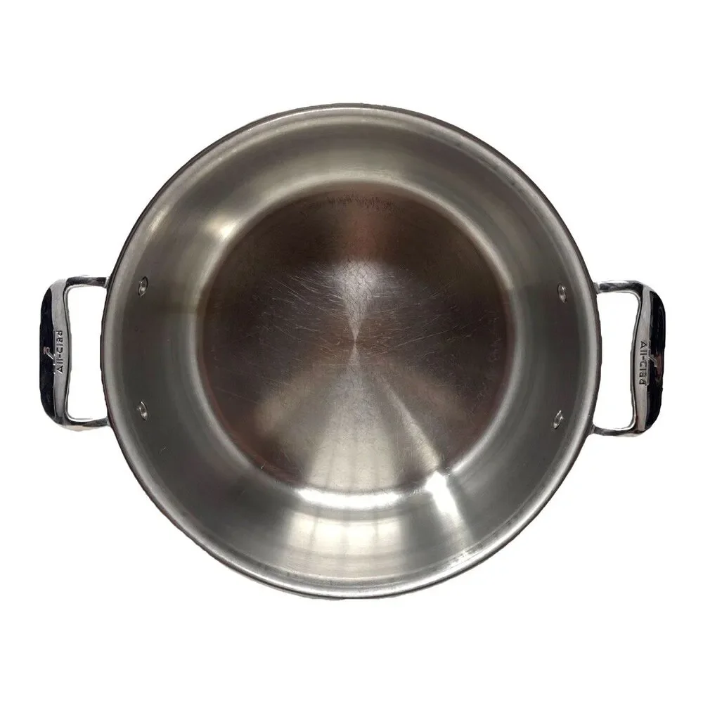 ALL-CLAD D3 3-Ply 6 Quart Polished Stainless Steel Stockpot w/Lid Clean EUC